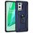 Mobigear Armor Ring OnePlus 9 Pro Kova Suojakuori Iskunkestävä + Sormuspidike - Sininen