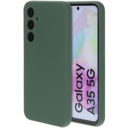 Mobiparts Samsung Galaxy A35 Silicone Capa traseira - Forest Green