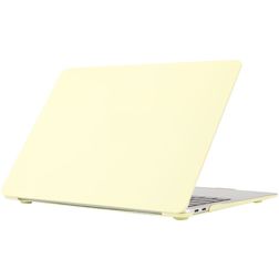 Mobigear Cream Matte MacBook Air 13 polegadas (2018-2020) Capa rígida para MacBook - Amarelo - Modelo A1932 / A2179 / A2337