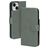 Mobiparts Classic Wallet iPhone 15 Lompakkokotelo + Setelitasku - Stone Green