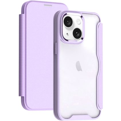 Mobigear Smart Fit iPhone 15 Pro Max Hardcase Cover a libro - Viola