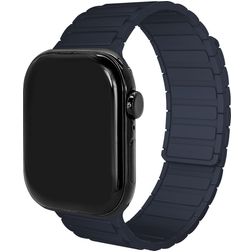 Mobilize Magnetic Silikone Apple Watch Urrem Magnetlås - 49/46/45/44 mm - Blå