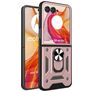 Mobigear Armor Ring Motorola Razr 50 Ultra Hard Case Back cover Shockproof with Ring Holder - Rose Gold