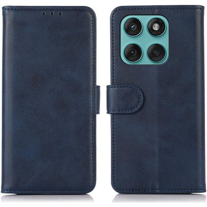 Mobigear Wallet Motorola Edge 60 Fusion Lompakkokotelo + Setelitasku - Sininen