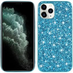 Mobigear Glitter iPhone 12 Pro Max Funda Plástico rígido Carcasa - Azul