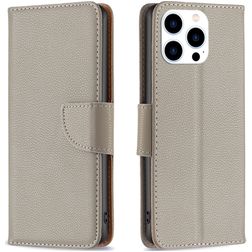 Mobigear Excellent iPhone 16 Pro Max Plånboksfodral med sedelfack - Grå