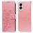 Mobigear Flowers Samsung Galaxy S25 Edge Capa livro Carteira - Rosa dourado
