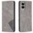 Mobigear Rhombus Slim Samsung Galaxy S25 Edge Funda tipo libro - Gris