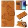 Mobigear Butterfly Xiaomi Redmi 14C Lompakkokotelo + Setelitasku - Konjakki