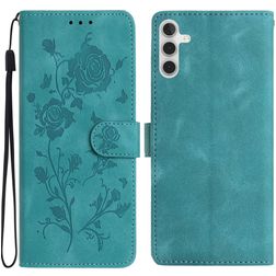 Mobigear Flowers Samsung Galaxy A17 Capa livro Carteira - Verde