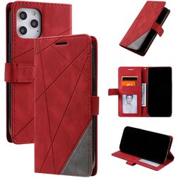 Mobigear Rhombus iPhone 12 Pro Max Lompakkokotelo + Setelitasku - Punainen