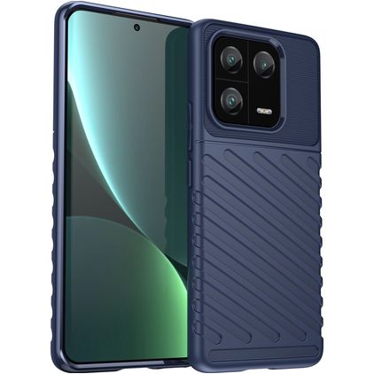 Mobigear Groove Xiaomi 13 Pro Flexibilní TPU Zadní kryt - Modrá