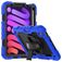 Mobigear SureGrip Xtreme iPad Mini 6 (2021) Fodral Hårdplast / Silikon Skal + Pennhållare + Axelrem + Ställ - Svart / Mörkblå