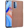 Mobigear Croco OPPO Reno 4 Fodral Hårdplast Skal - Brun
