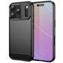 Mobigear Brushed Slim iPhone 18 Pro Fleksibel TPU Bagsidecover - Sort