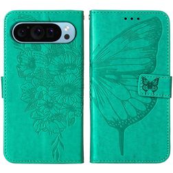 Mobigear Butterfly Google Pixel 9 Wallet case - Green