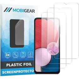 Mobigear Samsung Galaxy A13 4G Película de ecrã em plástico - Compatível com capas (Pack de 3)