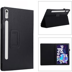 Mobigear Classic Lenovo Tab P11 Pro Gen 2 Plånboksfodral + Pennhållare - Svart