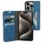 Mobiparts Classic Wallet iPhone 15 Pro Etui z klapką typu portfel - Steel Blue