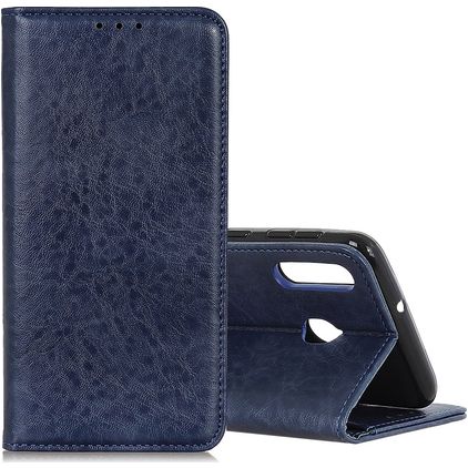 Mobigear Classic Elegance Samsung Galaxy A40 Pungetui med Seddelrum - Blå