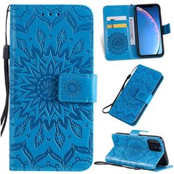 Mobigear Sunflower iPhone 11 Pro Wallet case - Blue