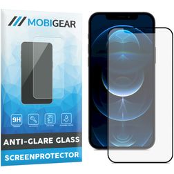Mobigear Premium iPhone 12 Pro Max Cristal templado Protector de pantalla Antirreflejos - Compatible con fundas - Negro