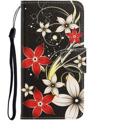 Mobigear Design Huawei P40 Lite E Wallet case - Flowers