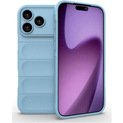 Mobigear Bumpy iPhone 17 Pro Max TPU flexible Carcasa - Azul