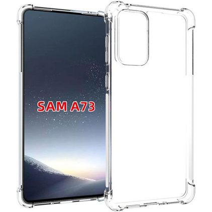 Mobigear Cushion Clear Samsung Galaxy A73 Flexible TPU Back cover Shockproof - Clear