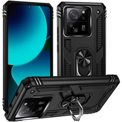 Mobigear Armor Ring Xiaomi 13T Hårdt Bagsidecover Stødsikkert med ringholder - Sort