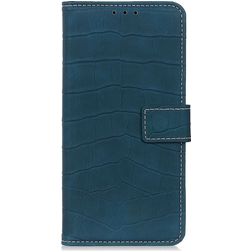 Mobigear Croco Google Pixel 6a Plånboksfodral med sedelfack - Grön
