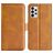 Mobigear Slim Magnet Samsung Galaxy A33 Funda tipo libro Cartera - Coñac