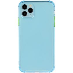 Mobigear Cushion iPhone 12 Pro Max TPU flexible Carcasa Antigolpes - Azul
