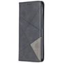 Mobigear Rhombus Slim Xiaomi Redmi 9 Cover a libro - Nero