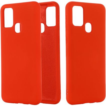 Mobigear Rubber Touch Samsung Galaxy M51 Silikon Skal - Röd