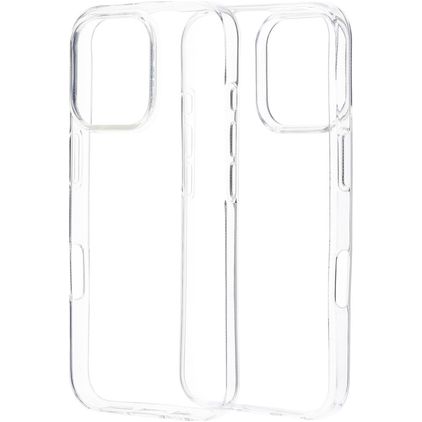 Mobiparts Classic Läpinäkyvä iPhone 16 Pro Joustava TPU Suojakuori - Läpinäkyvä