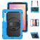 Mobigear SureGrip XGuard Samsung Galaxy Tab S11 Funda Plástico rígido / Silicona Carcasa + Portalápices + Correa bandolera + Soporte - Azul