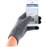 Mobiparts Guanti touch screen Tessuto - M - Grigio