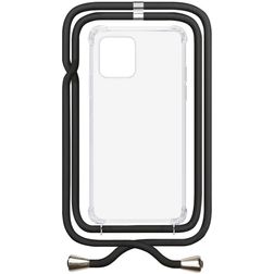My Style Loop Transparente Samsung Galaxy A25 TPU flexível Capa com cordão - Transparente