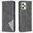 Mobigear Rhombus Slim Realme C35 Funda tipo libro - Negro