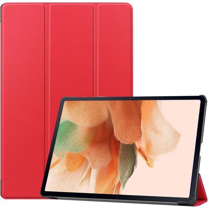 Mobigear Tri-Fold Samsung Galaxy Tab S7 FE Wallet case - Red