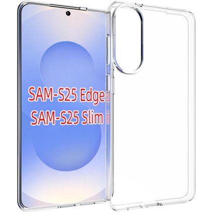 Mobigear Basics Transparente Samsung Galaxy S25 Edge TPU flexible Carcasa - Transparente