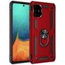 Mobigear Armor Ring Samsung Galaxy A71 Hårdt Bagsidecover Stødsikkert med ringholder - Rød