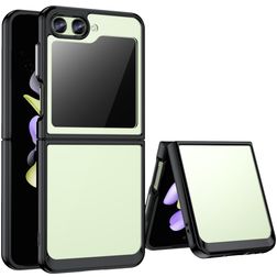 Mobigear Crystal Samsung Galaxy Z Flip 5 Tvrdý plast Zadní kryt - Průhledná / Černá