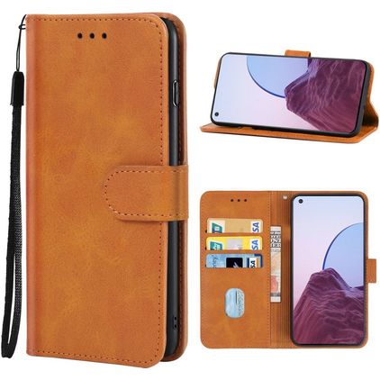 Mobigear Wallet OPPO Reno 7 Lite Pungetui med Seddelrum - Brun