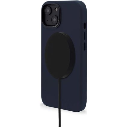 Decoded iPhone 14 Plus MagSafe Vera pelle Back cover Antiurto - Steel Blue