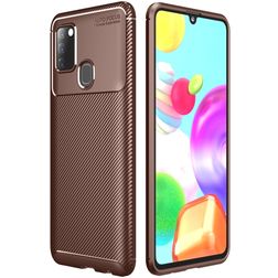 Mobigear Racing Xiaomi Redmi 9C TPU flessibile Back cover - Marrone