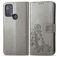 Mobigear Clover Motorola Moto G50 Wallet case - Grey