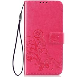 Mobigear Clover Huawei P40 Pro Cover a libro portafoglio - Rosa