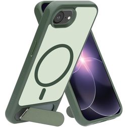 Mobiparts Hardcover iPhone 16e MagSafe Hardcase Back cover con supporto - Satin Green